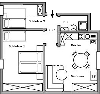 Lindleshof Thymian Grundriss